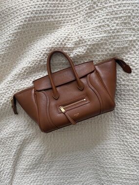 Celine 
LITTLE LUGGAGE IN SUPPLE SHINY LAMBSKIN